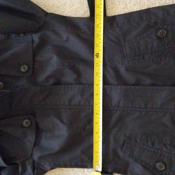 Burberry Black Trench Coat with Check Lining - Picture 12 of 14